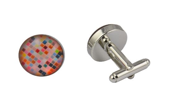 Picture of Colourful Mosaic Cufflinks
