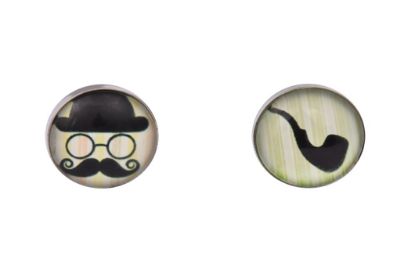 Picture of Pipe and Moustache Cufflinks