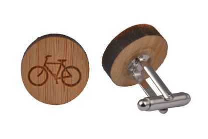 Picture of Wooden Bicycle Cufflinks