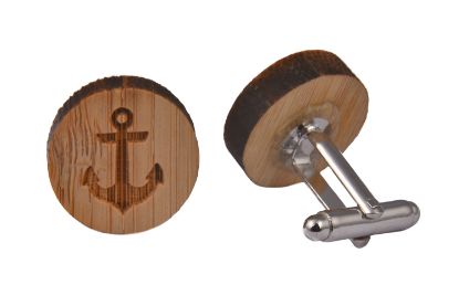Picture of Wooden Anchor Cufflinks