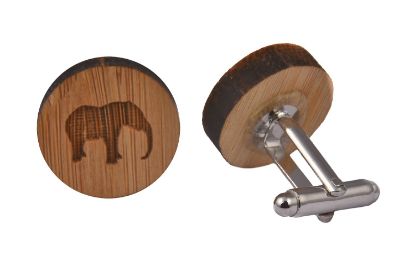 Picture of Wooden Elephant Cufflinks