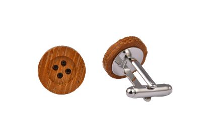 Picture of Wooden Button Cufflinks