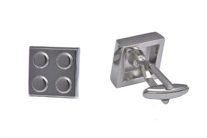 Picture of Silver Building Block Cufflinks